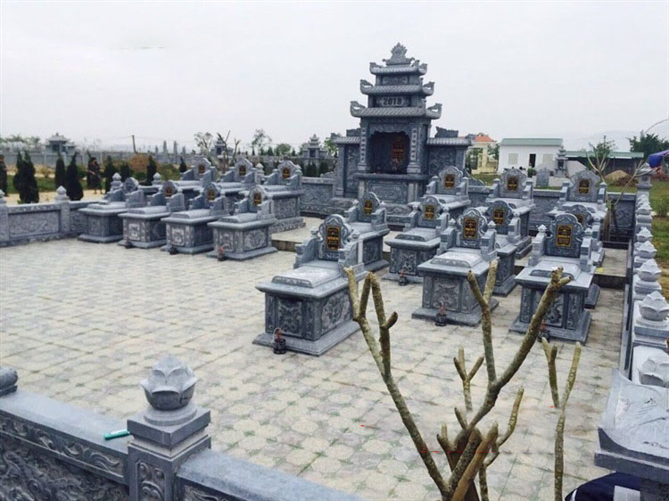 Thi công lăng mộ đá nhà đền thờ Hà Tĩnh