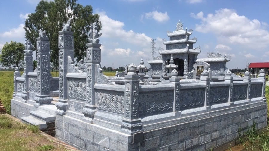 Thi công lăng mộ đá đền thờ Đông Hà Quảng Trị